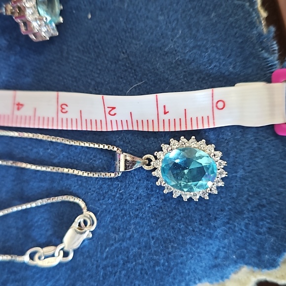 EUC Swarovski Crystal and Sterling Silver Earrings and Necklace Set - Picture 8 of 10